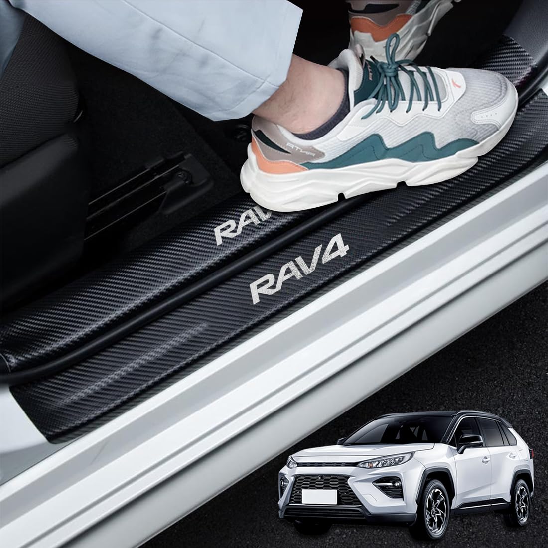 RAV4 TRDサイドスカートセット（左前・右前・右後） 【RAV4（50系